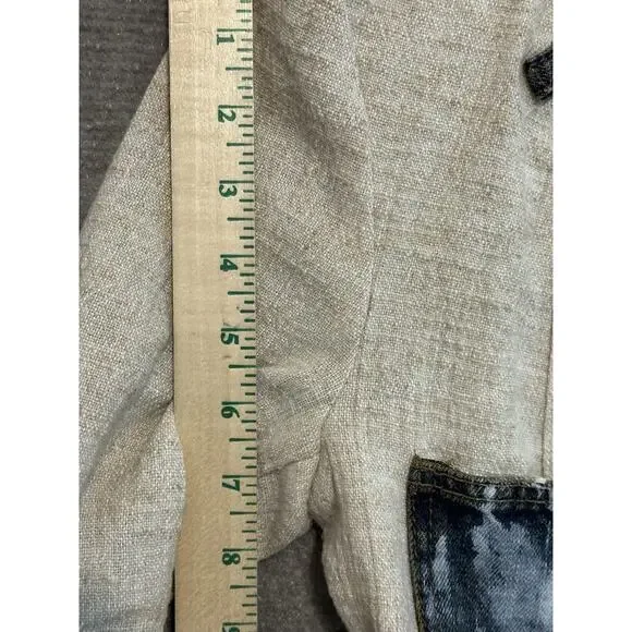 Dolce & Gabbana Jacket Denim Linen Leopard Italy Women's Eu 40 US 6 - Picture 10 of 16